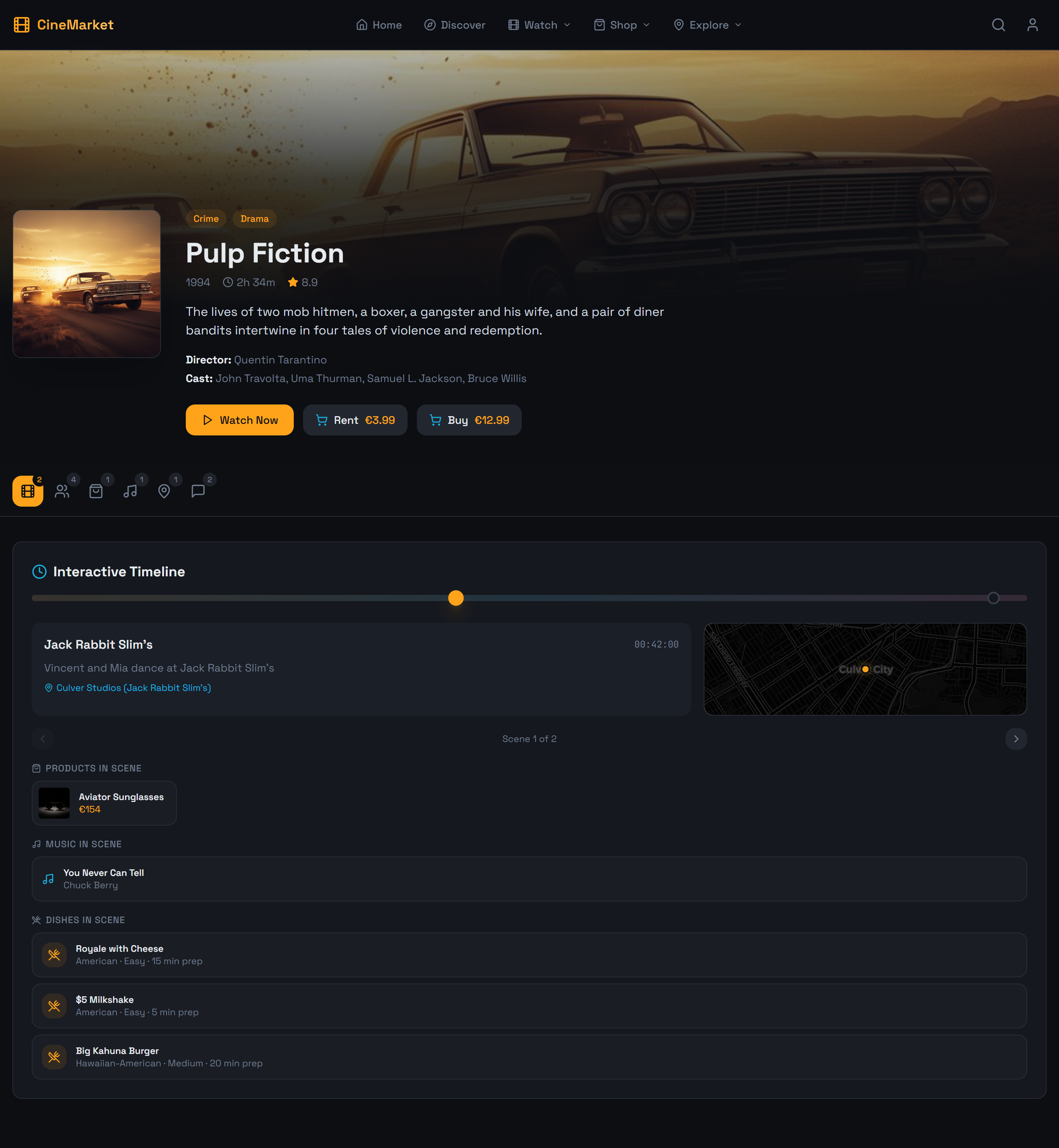 Movie Detail — Interactive Timeline